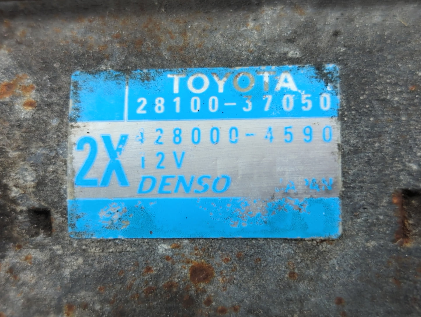 2009-2016 Toyota Corolla Car Starter Motor Solenoid OEM P/N:428000-4590 28100-37050 Fits OEM Used Auto Parts - Oemusedautopa