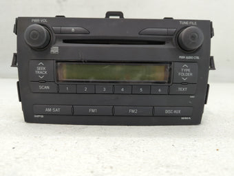 compare product 2009 Toyota Corolla Radio AM FM Cd Player Receiver Replacement P/N:86120-12B30 Fits OEM Used Auto Parts