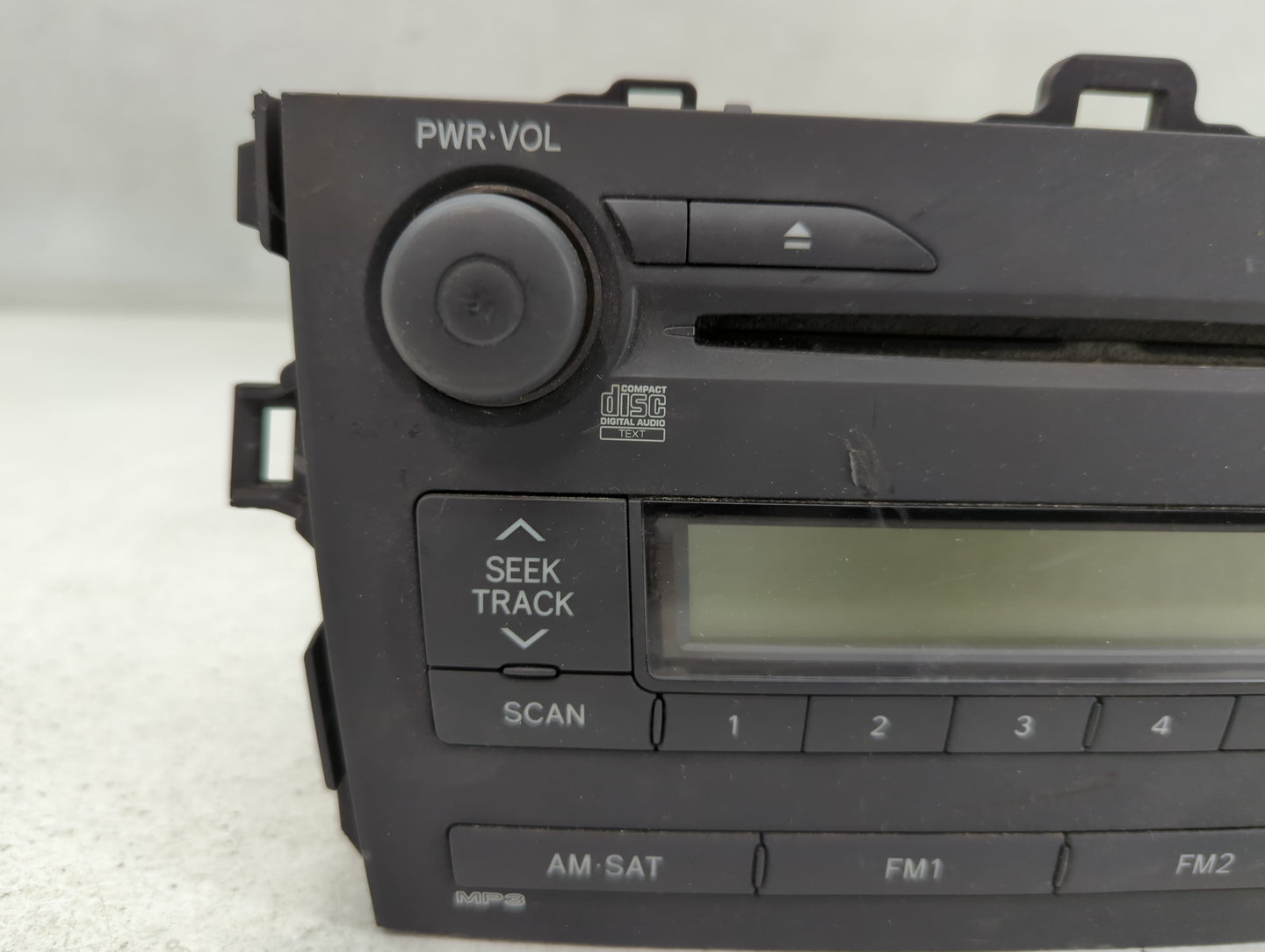 2009 Toyota Corolla Radio AM FM Cd Player Receiver Replacement P/N:86120-12B30 Fits OEM Used Auto Parts - Oemusedautoparts1.
