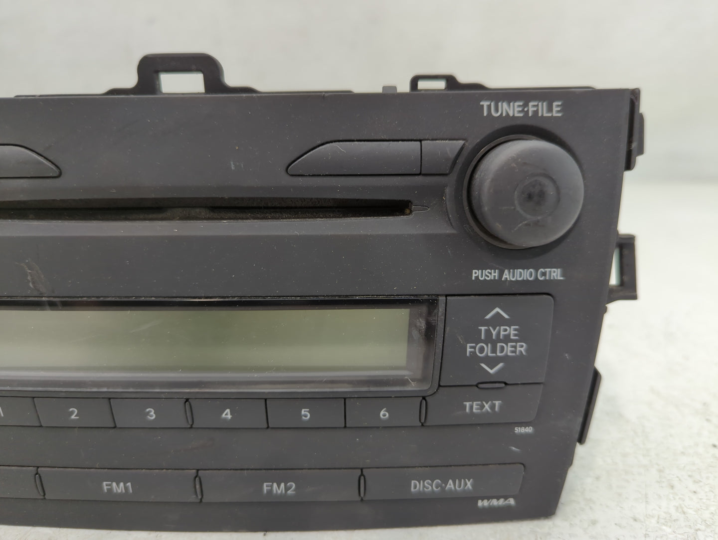 2009 Toyota Corolla Radio AM FM Cd Player Receiver Replacement P/N:86120-12B30 Fits OEM Used Auto Parts - Oemusedautoparts1.