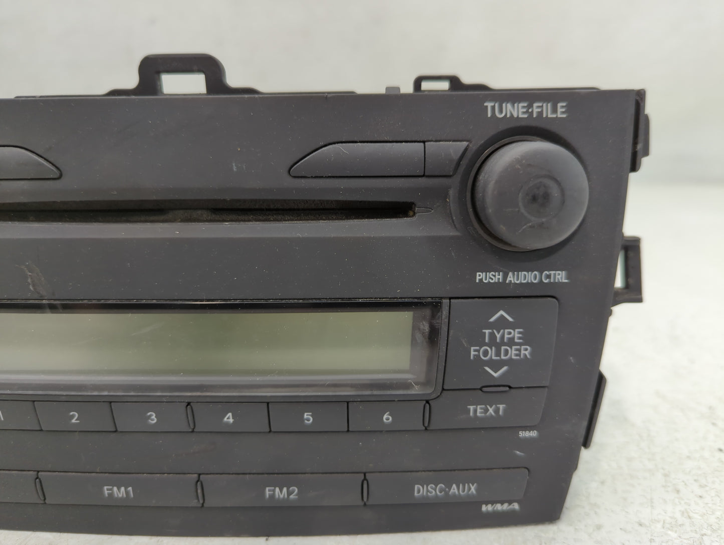 2009 Toyota Corolla Radio AM FM Cd Player Receiver Replacement P/N:86120-12B30 Fits OEM Used Auto Parts - Oemusedautoparts1.