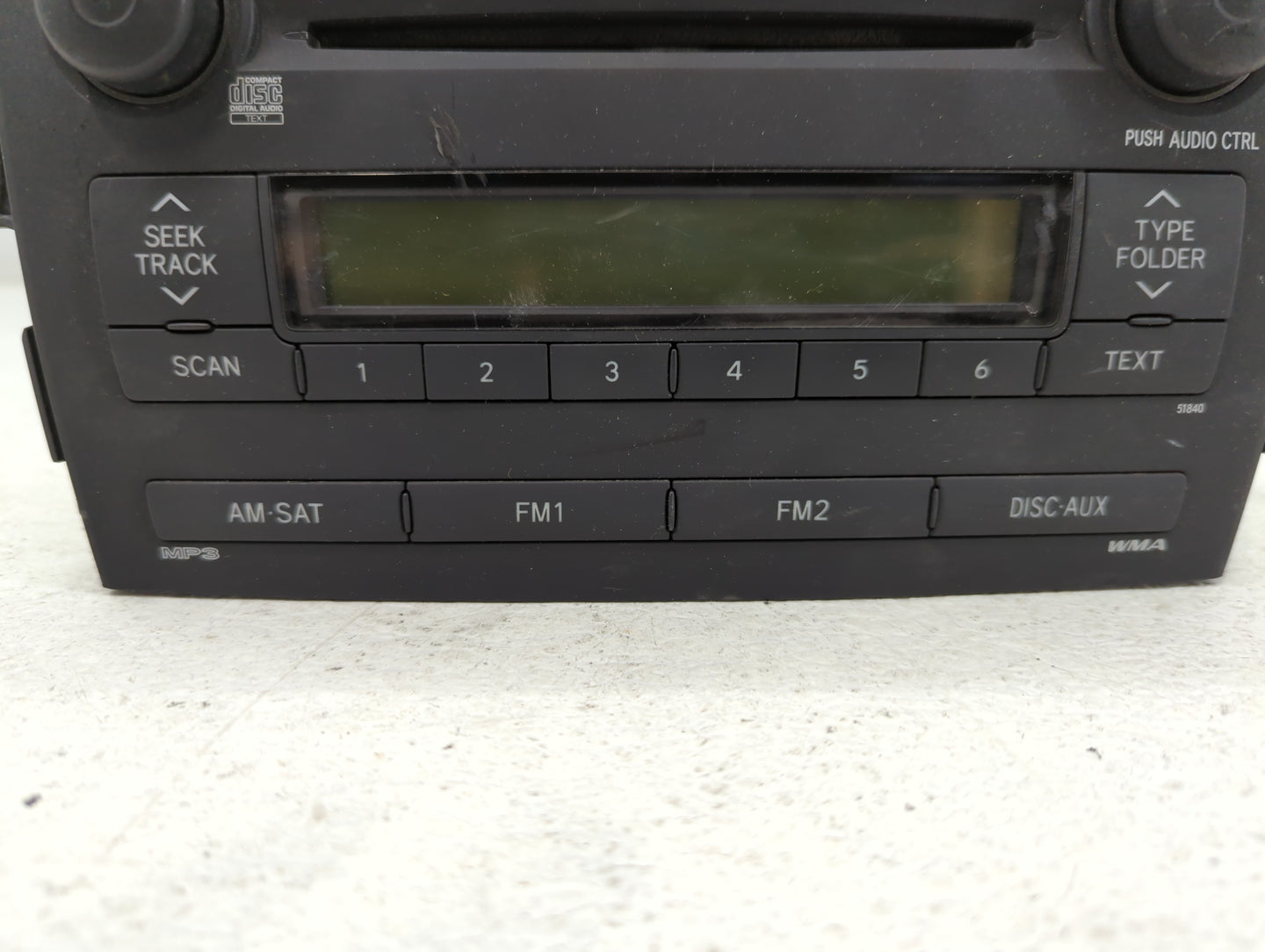 2009 Toyota Corolla Radio AM FM Cd Player Receiver Replacement P/N:86120-12B30 Fits OEM Used Auto Parts - Oemusedautoparts1.
