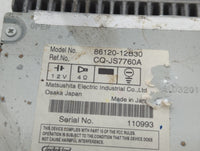 2009 Toyota Corolla Radio AM FM Cd Player Receiver Replacement P/N:86120-12B30 Fits OEM Used Auto Parts - Oemusedautoparts1.
