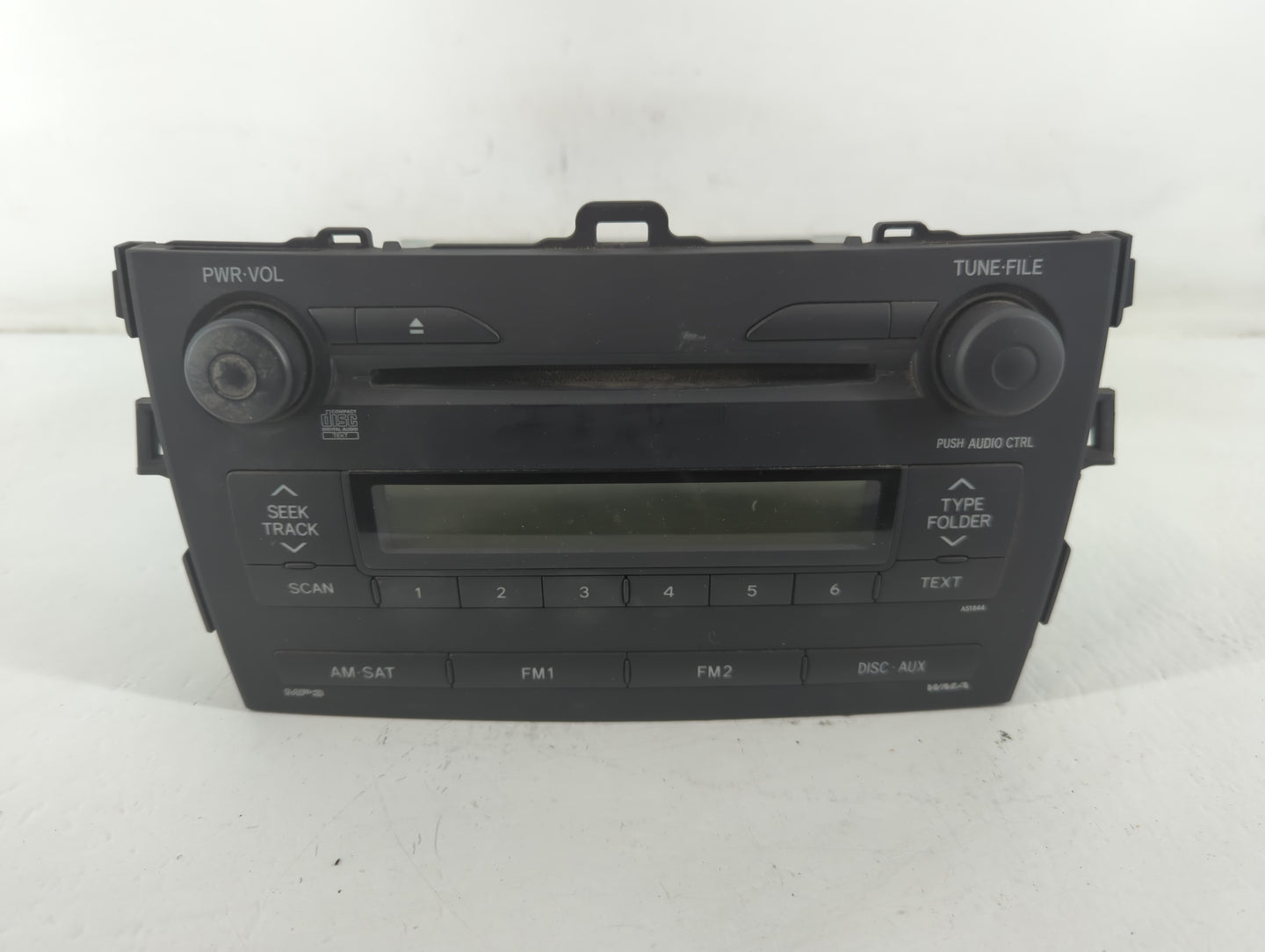 2009 Toyota Corolla Radio AM FM Cd Player Receiver Replacement P/N:86120-02750 Fits OEM Used Auto Parts - Oemusedautoparts1.
