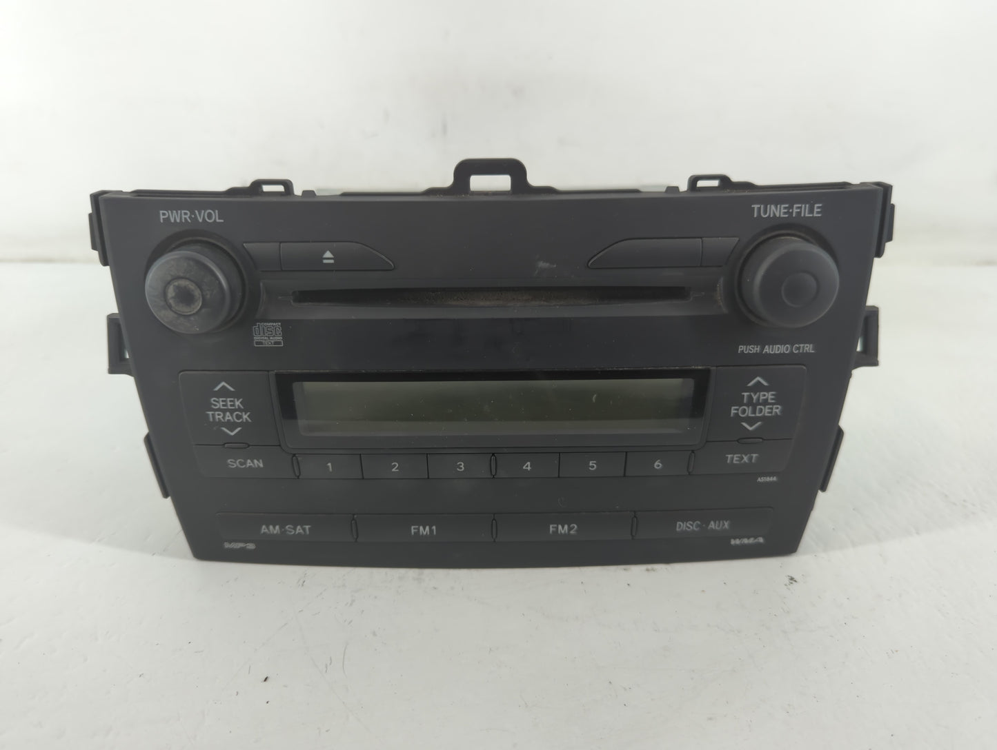 2009 Toyota Corolla Radio AM FM Cd Player Receiver Replacement P/N:86120-02750 Fits OEM Used Auto Parts - Oemusedautoparts1.