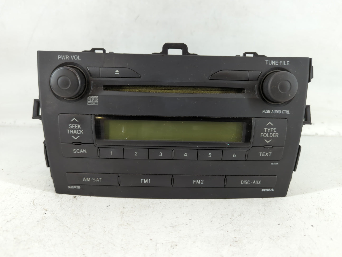 2009-2009 Toyota Corolla Am Fm Cd Player Radio Receiver - Oemusedautoparts1.com