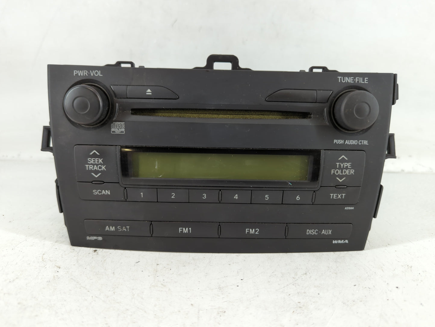 2009-2009 Toyota Corolla Am Fm Cd Player Radio Receiver - Oemusedautoparts1.com