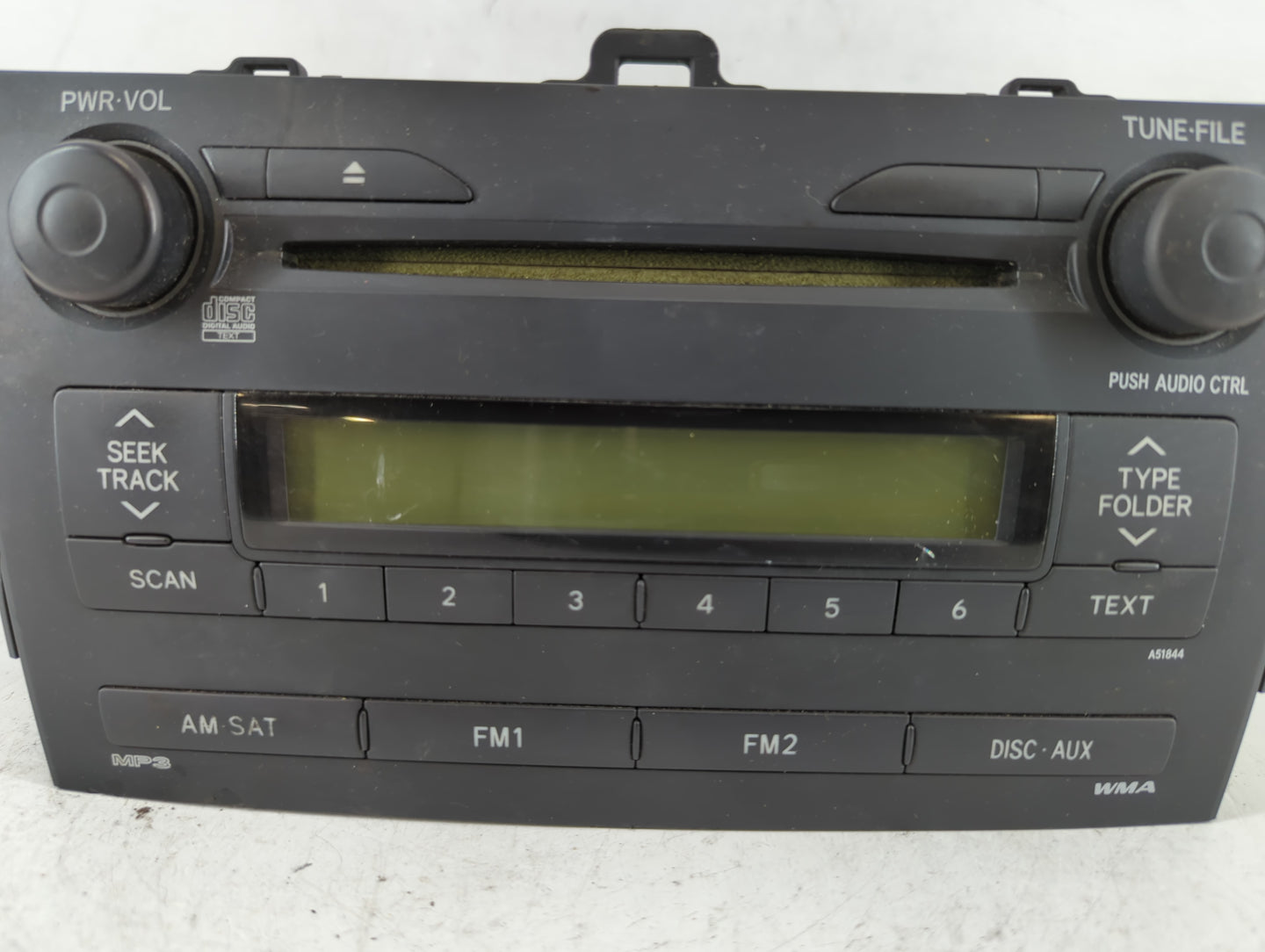 2009-2009 Toyota Corolla Am Fm Cd Player Radio Receiver - Oemusedautoparts1.com