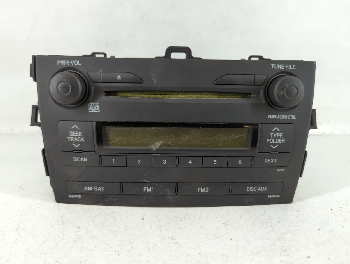 2009-2009 Toyota Corolla Am Fm Cd Player Radio Receiver 729158 - Oemusedautoparts1.com