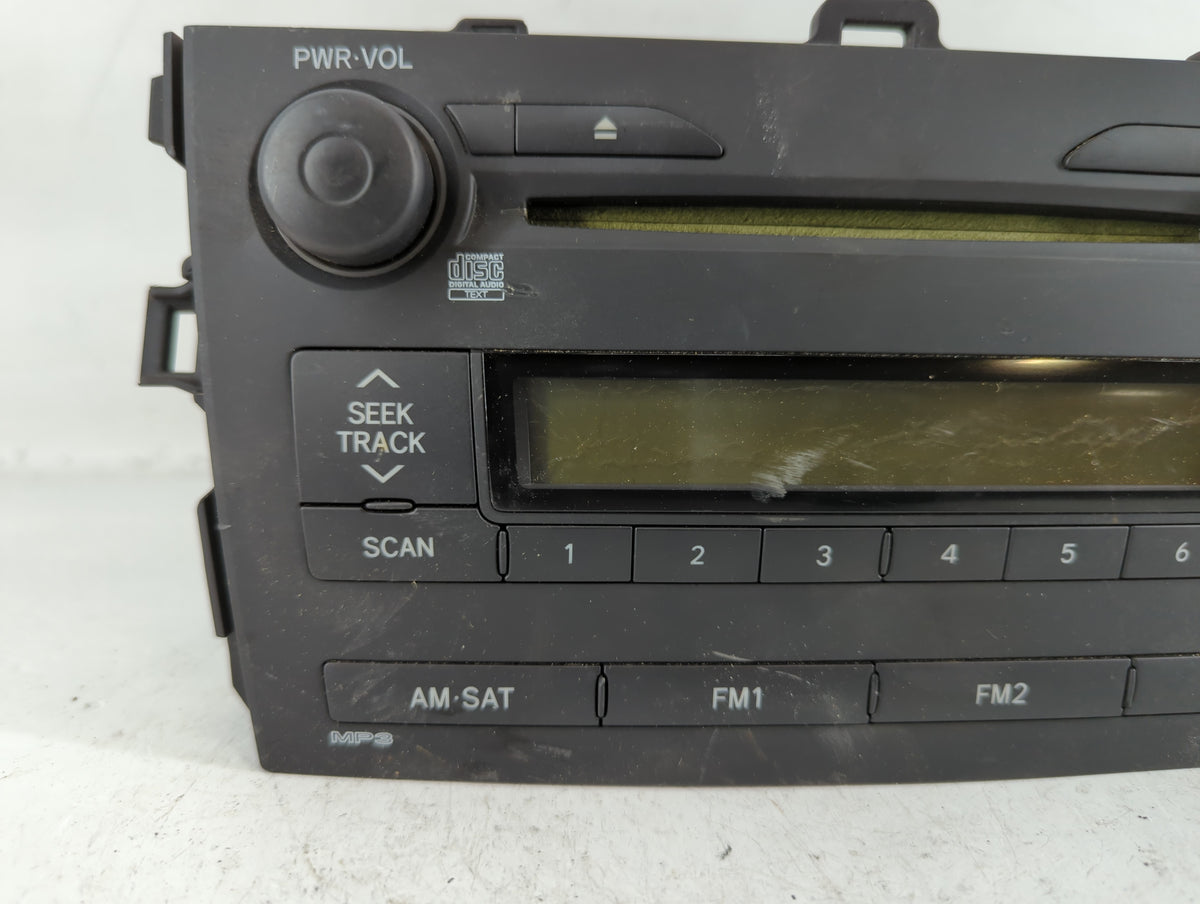 2009-2009 Toyota Corolla Am Fm Cd Player Radio Receiver 729158 - Oemusedautoparts1.com