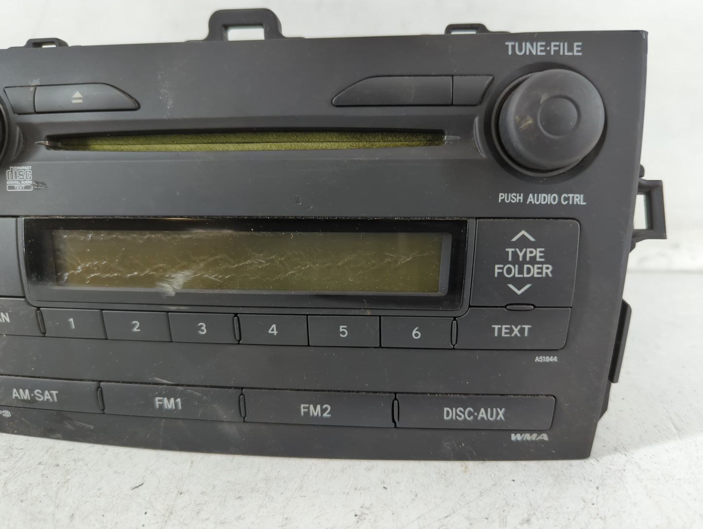 2009-2009 Toyota Corolla Am Fm Cd Player Radio Receiver - Oemusedautoparts1.com