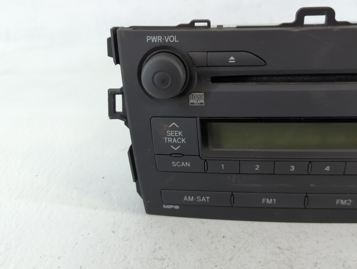 2009 Toyota Corolla Radio AM FM Cd Player Receiver Replacement P/N:86120-12B30 Fits OEM Used Auto Parts - Oemusedautoparts1.