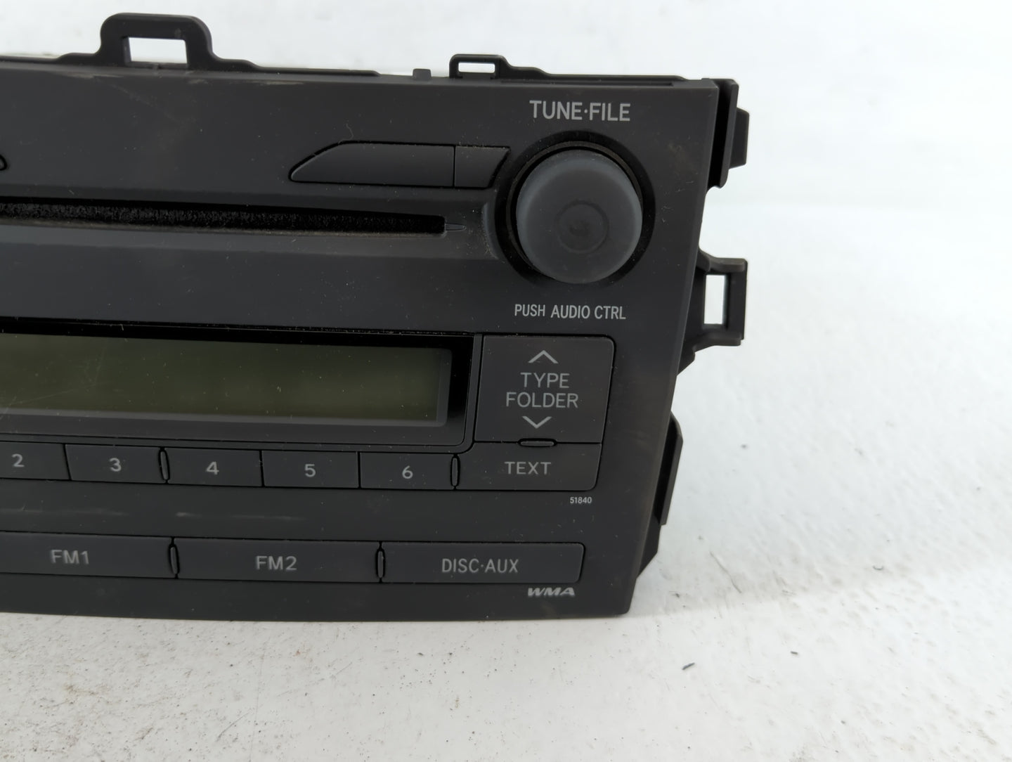 2009 Toyota Corolla Radio AM FM Cd Player Receiver Replacement P/N:86120-12B30 Fits OEM Used Auto Parts - Oemusedautoparts1.