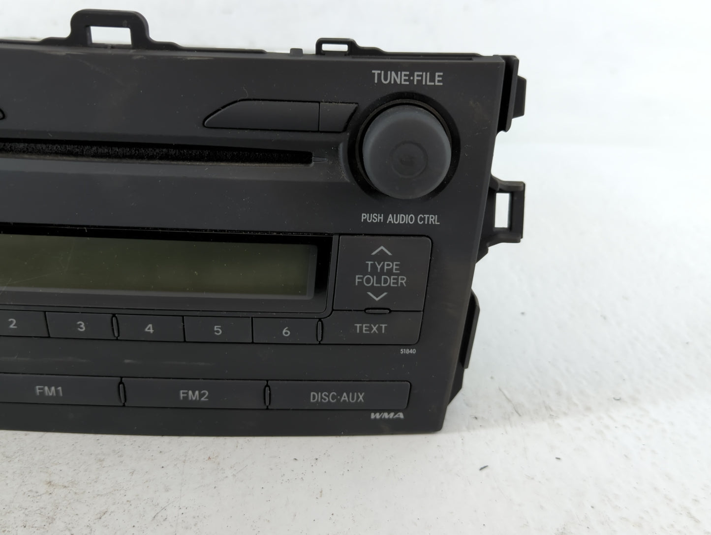 2009 Toyota Corolla Radio AM FM Cd Player Receiver Replacement P/N:86120-12B30 Fits OEM Used Auto Parts - Oemusedautoparts1.
