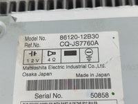 2009 Toyota Corolla Radio AM FM Cd Player Receiver Replacement P/N:86120-12B30 Fits OEM Used Auto Parts - Oemusedautoparts1.