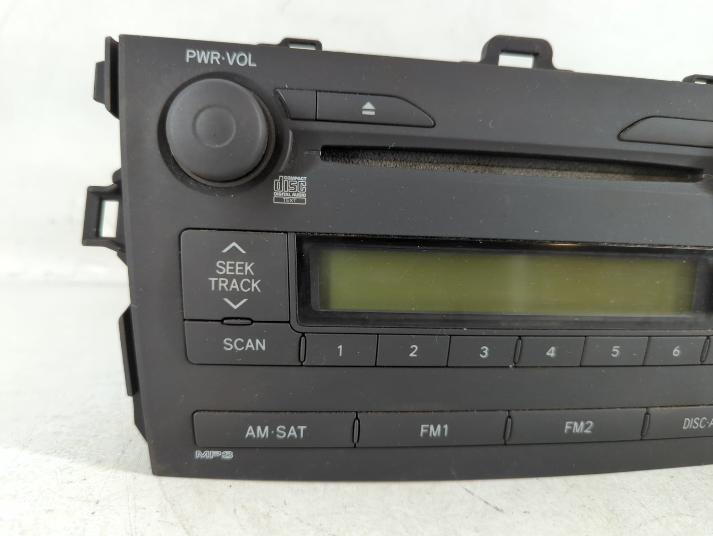2009 Toyota Corolla Radio AM FM Cd Player Receiver Replacement P/N:86120-12B30 Fits OEM Used Auto Parts - Oemusedautoparts1.
