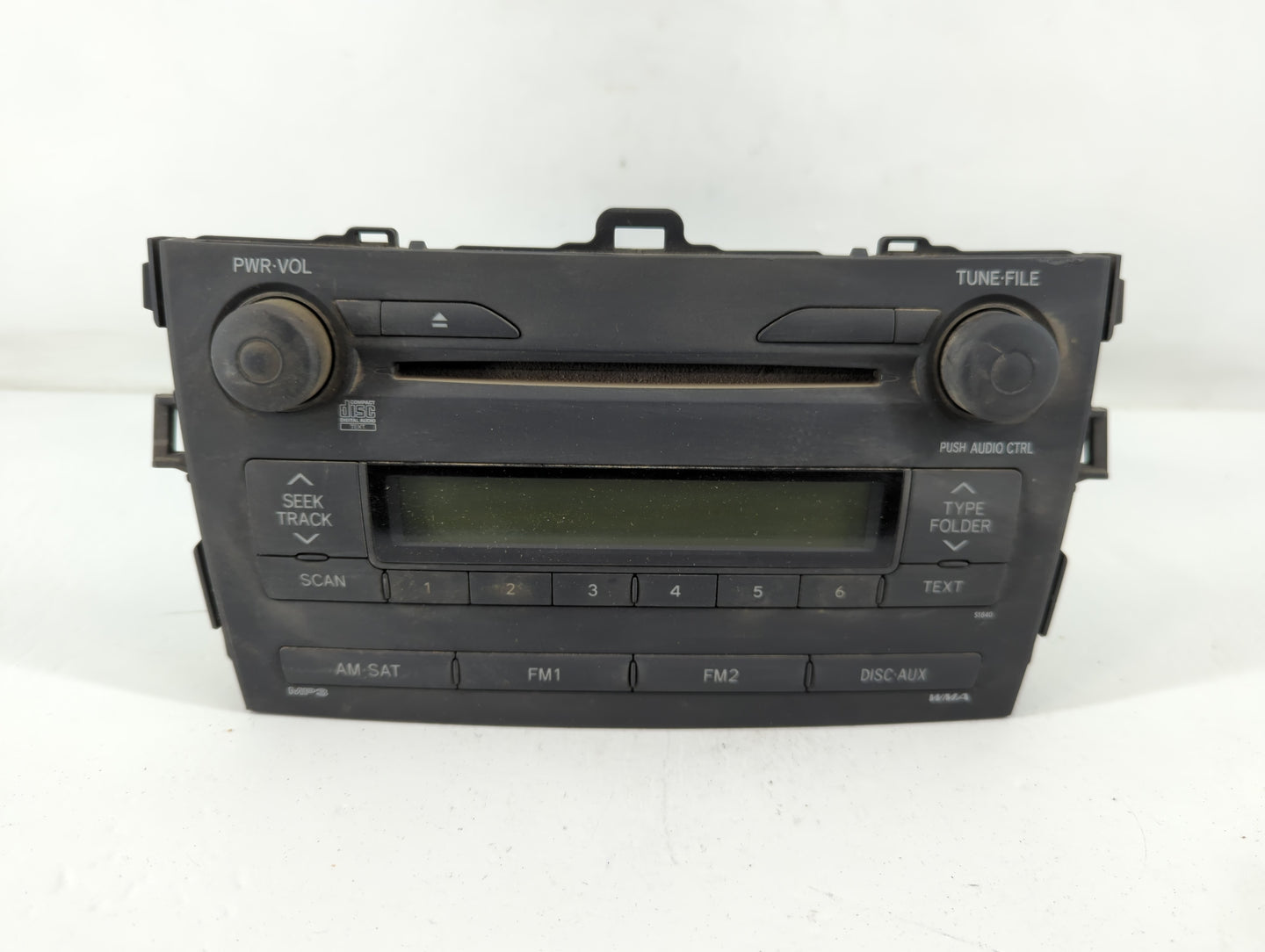 2009 Toyota Corolla Radio AM FM Cd Player Receiver Replacement P/N:86120-12B30 Fits OEM Used Auto Parts - Oemusedautoparts1.