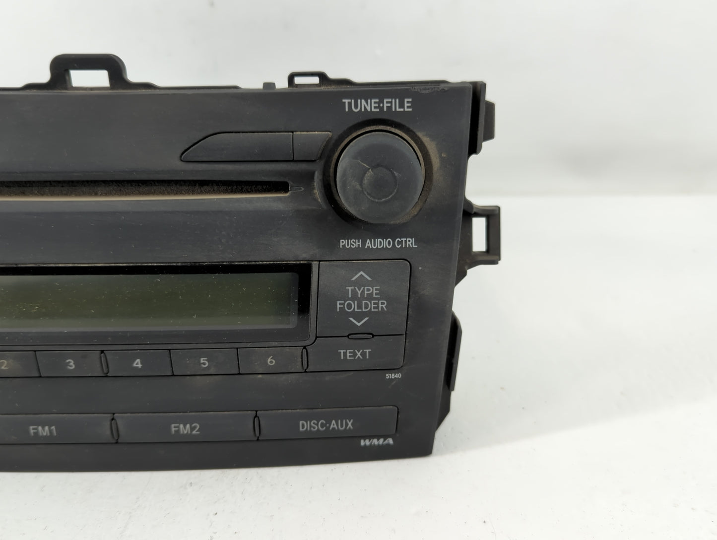 2009 Toyota Corolla Radio AM FM Cd Player Receiver Replacement P/N:86120-12B30 Fits OEM Used Auto Parts - Oemusedautoparts1.