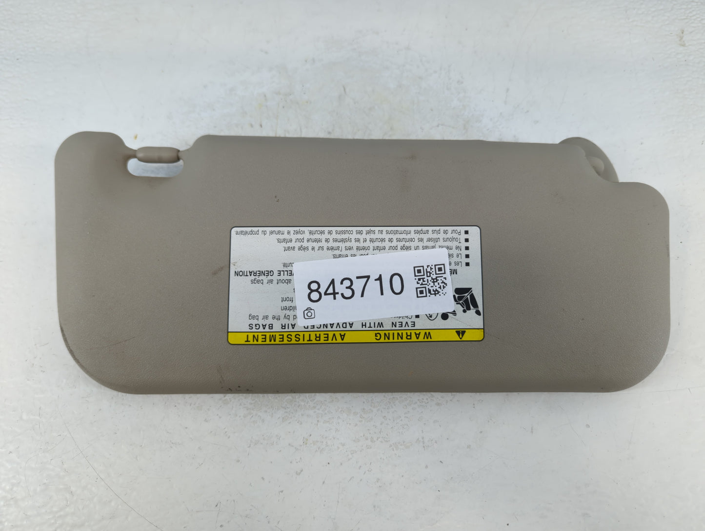 2009-2013 Toyota Corolla Sun Visor Shade Replacement Passenger Right Mirror Fits Fits 2009 2010 2011 2012 2013 OEM Used Auto