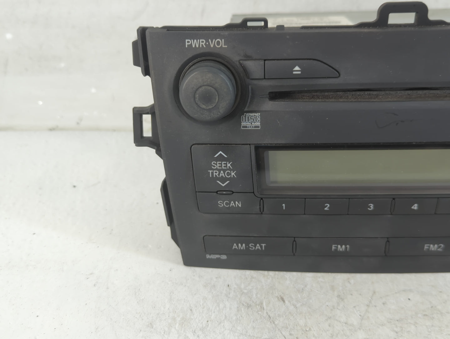 2009 Toyota Corolla Radio AM FM Cd Player Receiver Replacement P/N:86120-12B40 Fits OEM Used Auto Parts - Oemusedautoparts1.