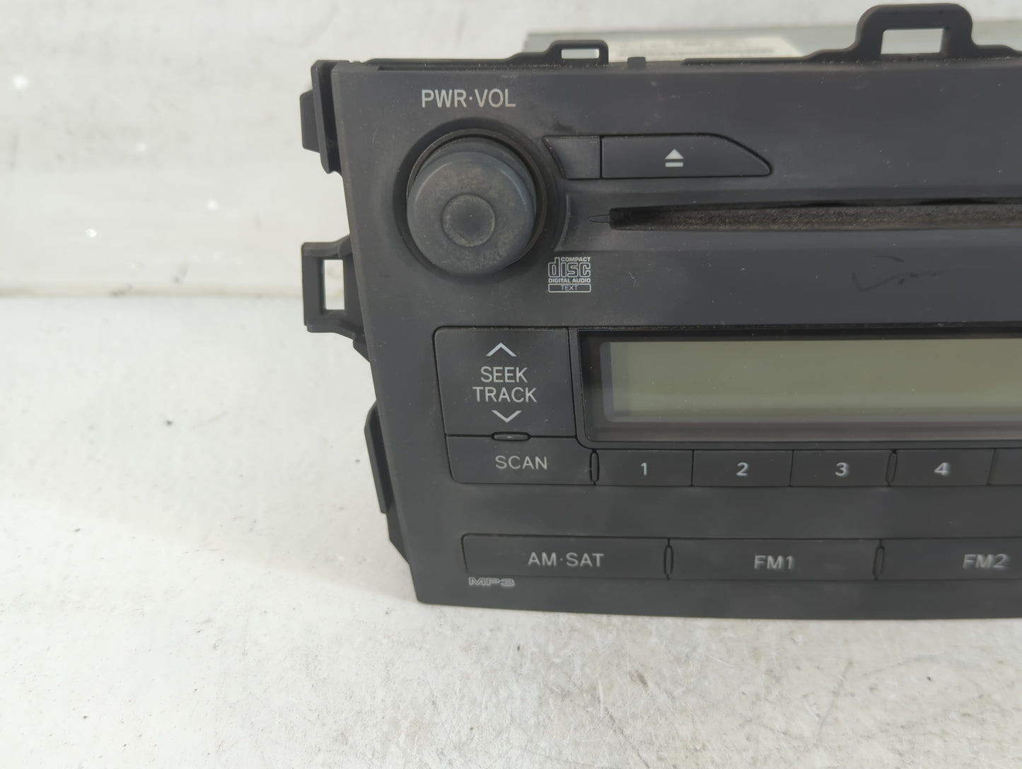 2009 Toyota Corolla Radio AM FM Cd Player Receiver Replacement P/N:86120-12B40 Fits OEM Used Auto Parts - Oemusedautoparts1.
