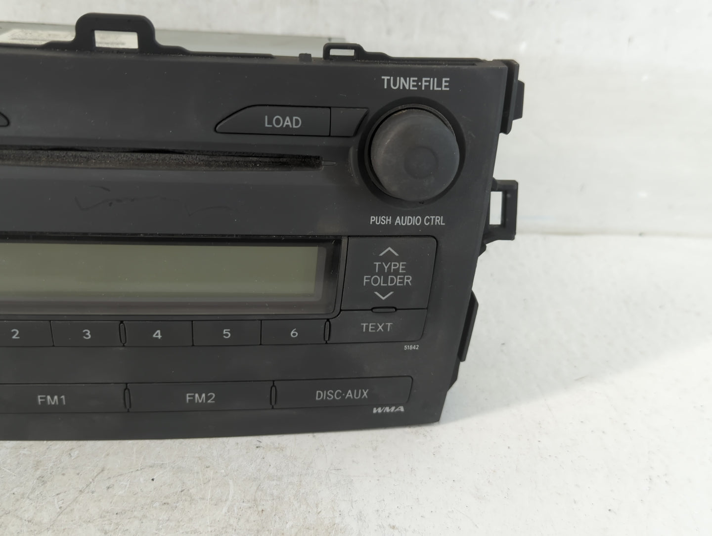 2009 Toyota Corolla Radio AM FM Cd Player Receiver Replacement P/N:86120-12B40 Fits OEM Used Auto Parts - Oemusedautoparts1.