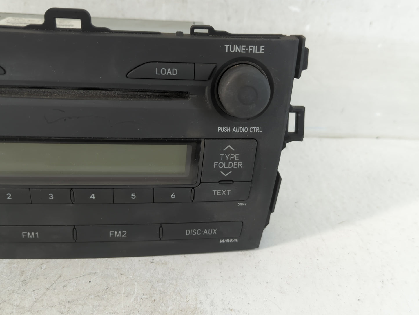 2009 Toyota Corolla Radio AM FM Cd Player Receiver Replacement P/N:86120-12B40 Fits OEM Used Auto Parts - Oemusedautoparts1.