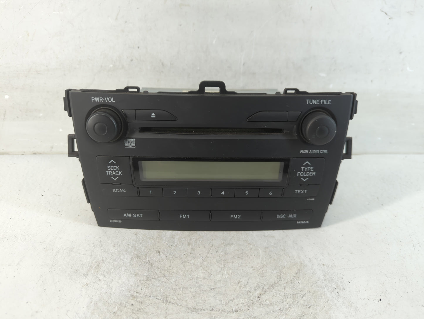 2009 Toyota Corolla Radio AM FM Cd Player Receiver Replacement P/N:86120-02750 Fits OEM Used Auto Parts - Oemusedautoparts1.
