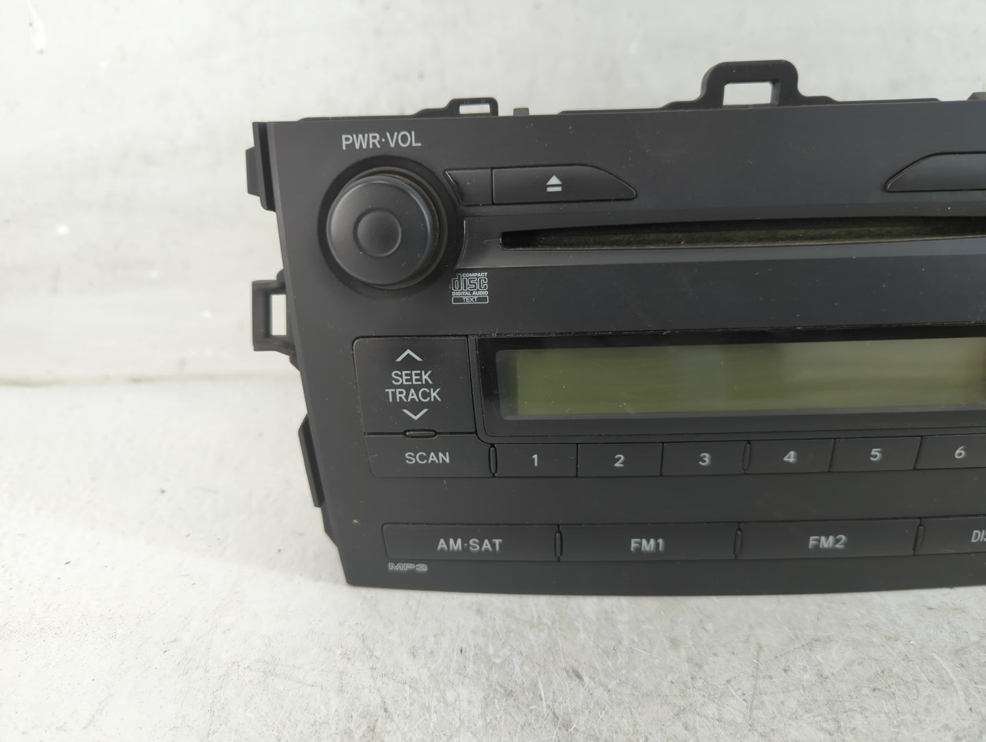 2009 Toyota Corolla Radio AM FM Cd Player Receiver Replacement P/N:86120-02750 Fits OEM Used Auto Parts - Oemusedautoparts1.