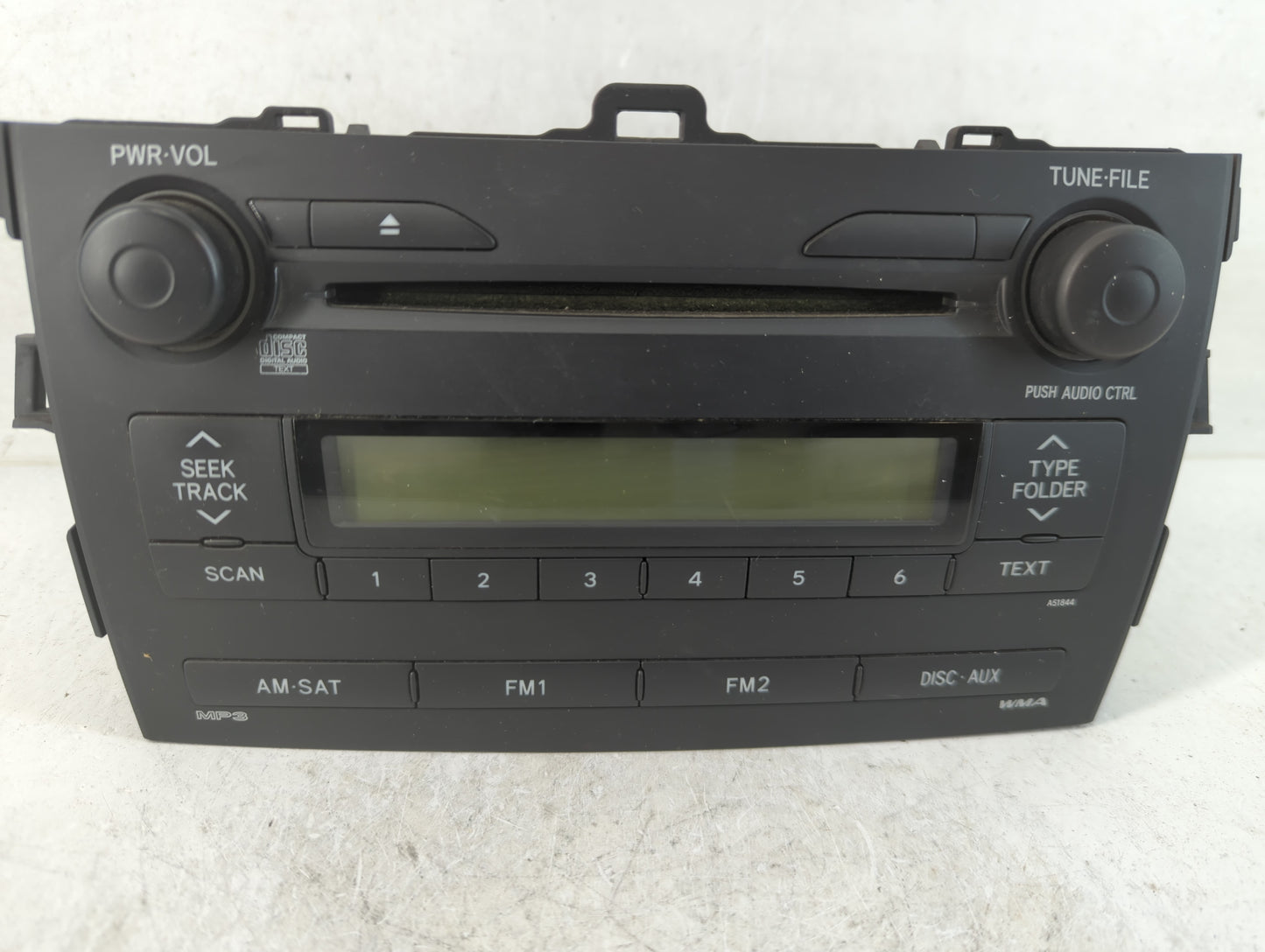 2009 Toyota Corolla Radio AM FM Cd Player Receiver Replacement P/N:86120-02750 Fits OEM Used Auto Parts - Oemusedautoparts1.