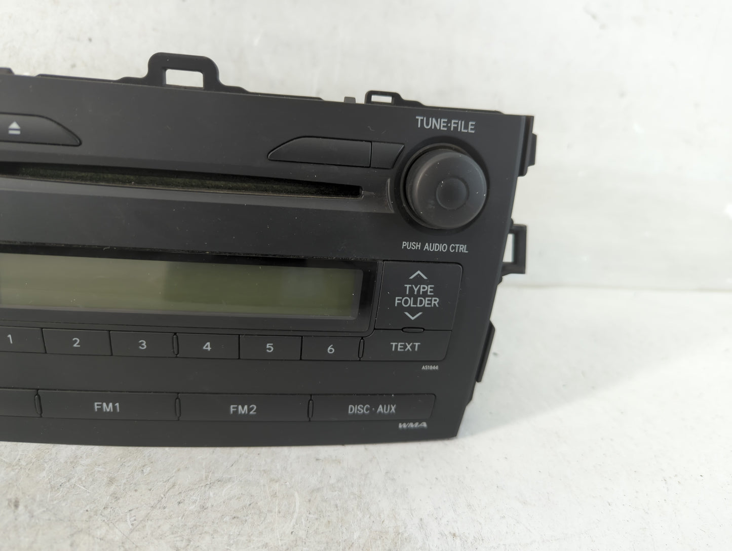 2009 Toyota Corolla Radio AM FM Cd Player Receiver Replacement P/N:86120-02750 Fits OEM Used Auto Parts - Oemusedautoparts1.