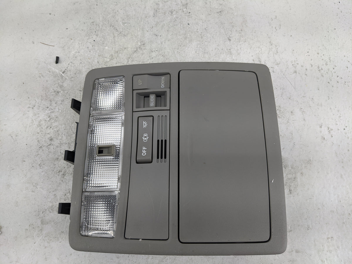 2009 Toyota Highlander Overhead Roof Console Gray - Oemusedautoparts1.com