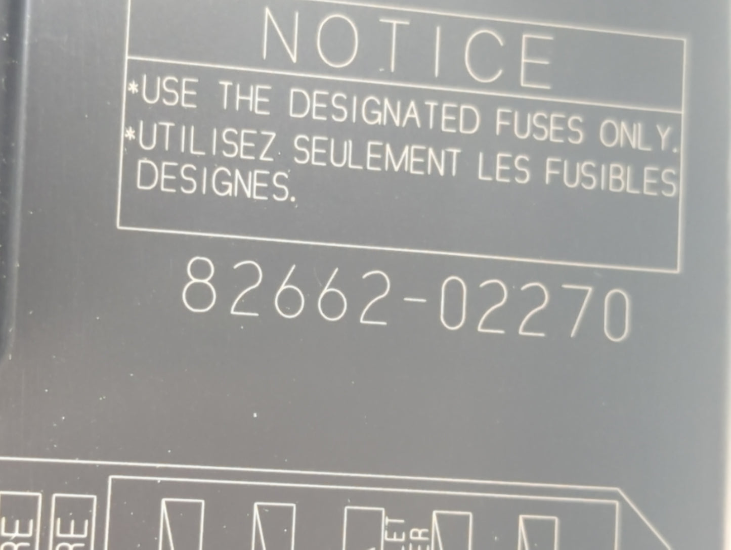 2009-2014 Toyota Matrix Fusebox Fuse Box Panel Relay Module P/N:82662-02270 Fits Fits 2009 2010 2011 2012 2013 2014 OEM Used