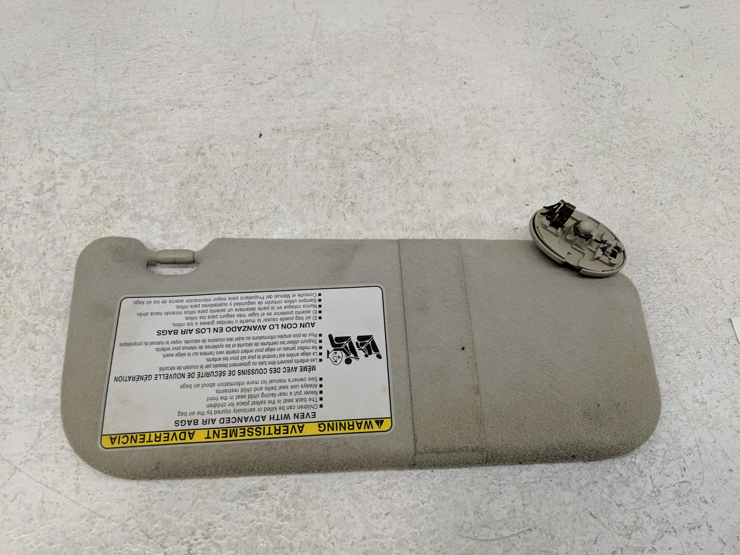 2009-2014 Toyota Matrix Sun Visor Shade Replacement Driver Left Mirror Fits Fits 2009 2010 2011 2012 2013 2014 OEM Used Auto