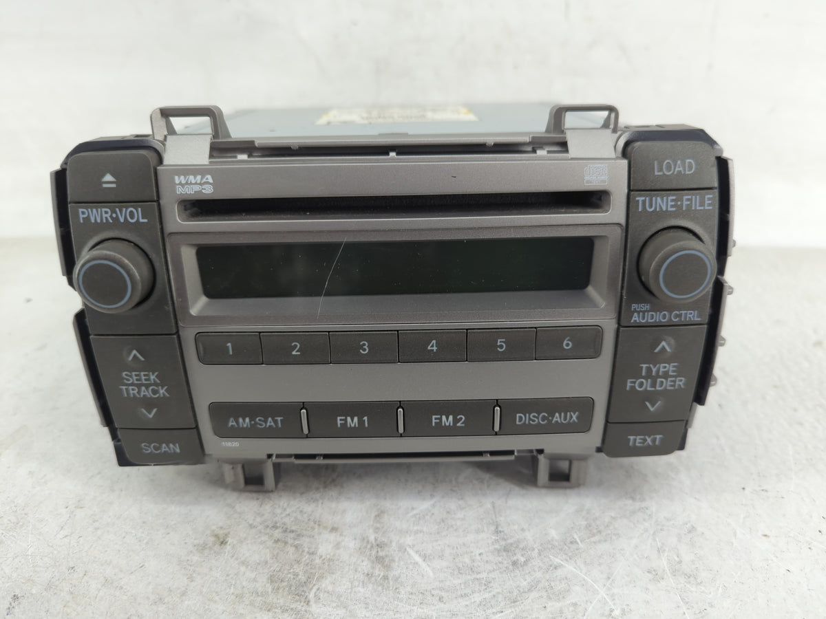 2009-2010 Toyota Matrix Radio AM FM Cd Player Receiver Replacement P/N:86120-02720 Fits Fits 2009 2010 OEM Used Auto Parts -