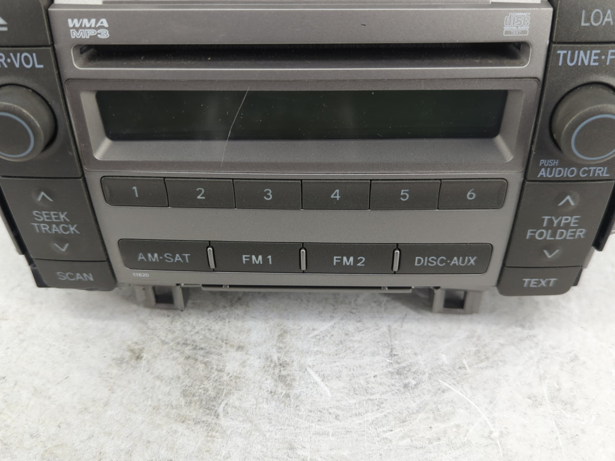 2009-2010 Toyota Matrix Radio AM FM Cd Player Receiver Replacement P/N:86120-02720 Fits Fits 2009 2010 OEM Used Auto Parts -