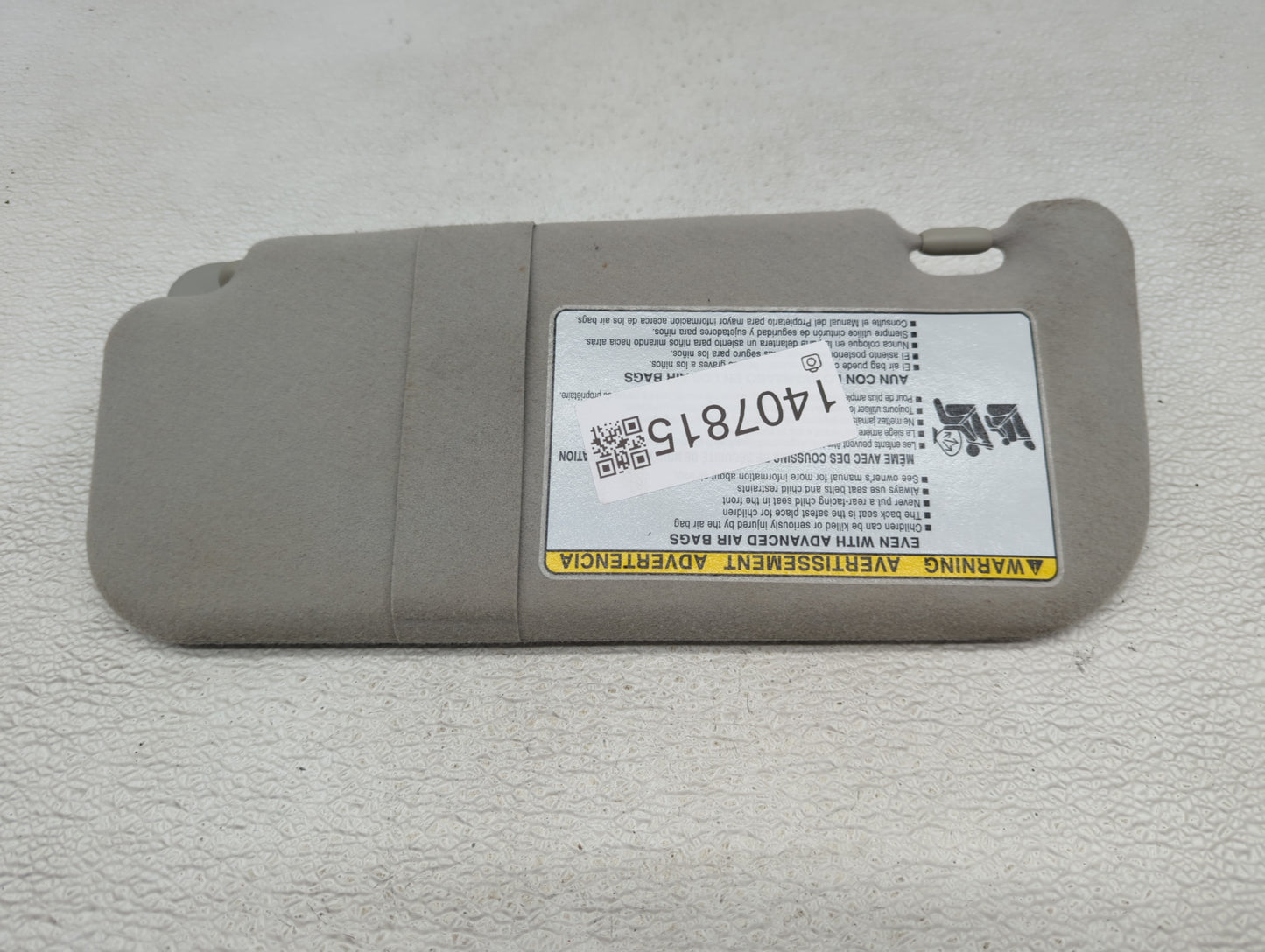 2009-2014 Toyota Matrix Sun Visor Shade Replacement Passenger Right Mirror Fits Fits 2009 2010 2011 2012 2013 2014 OEM Used 
