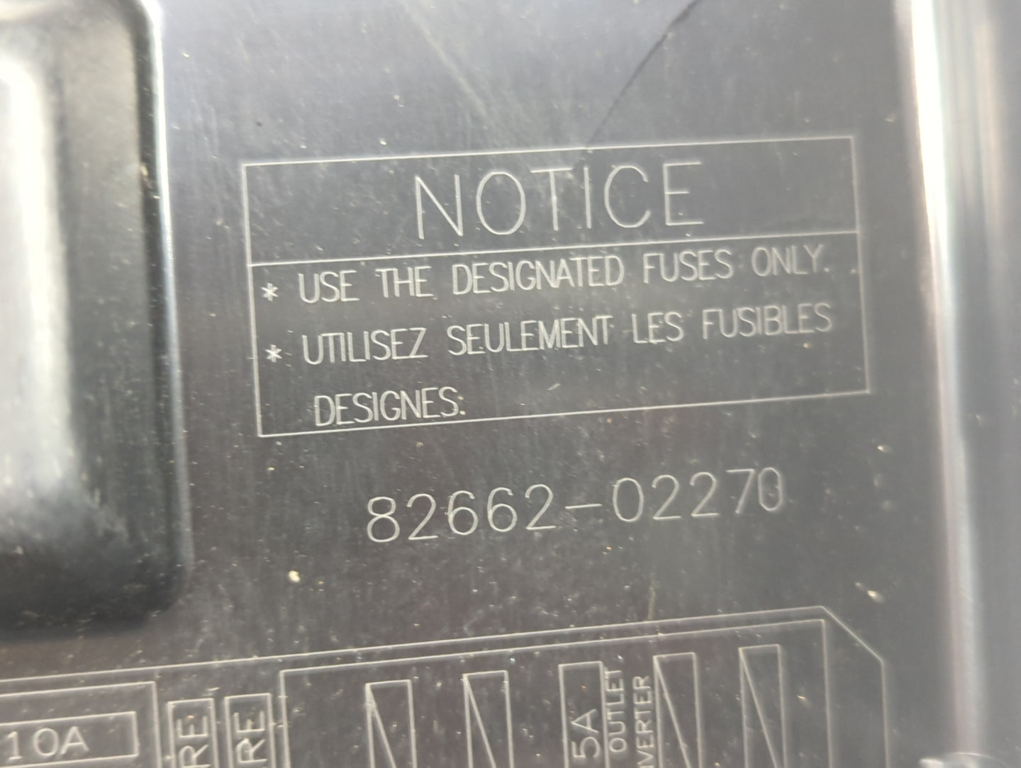 2009-2014 Toyota Matrix Fusebox Fuse Box Panel Relay Module P/N:82662-02270 Fits Fits 2009 2010 2011 2012 2013 2014 OEM Used