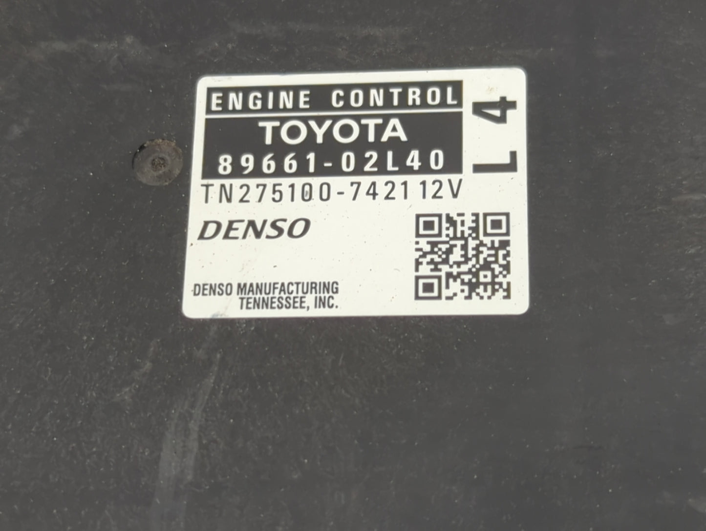 2009 Toyota Matrix PCM Engine Control Computer ECU ECM PCU OEM P/N:89661-02L40 TN275100-742112V Fits OEM Used Auto Parts - O