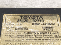2009-2010 Toyota Matrix Radio AM FM Cd Player Receiver Replacement P/N:86120-02710 123000-0110D101 Fits Fits 2009 2010 OEM U