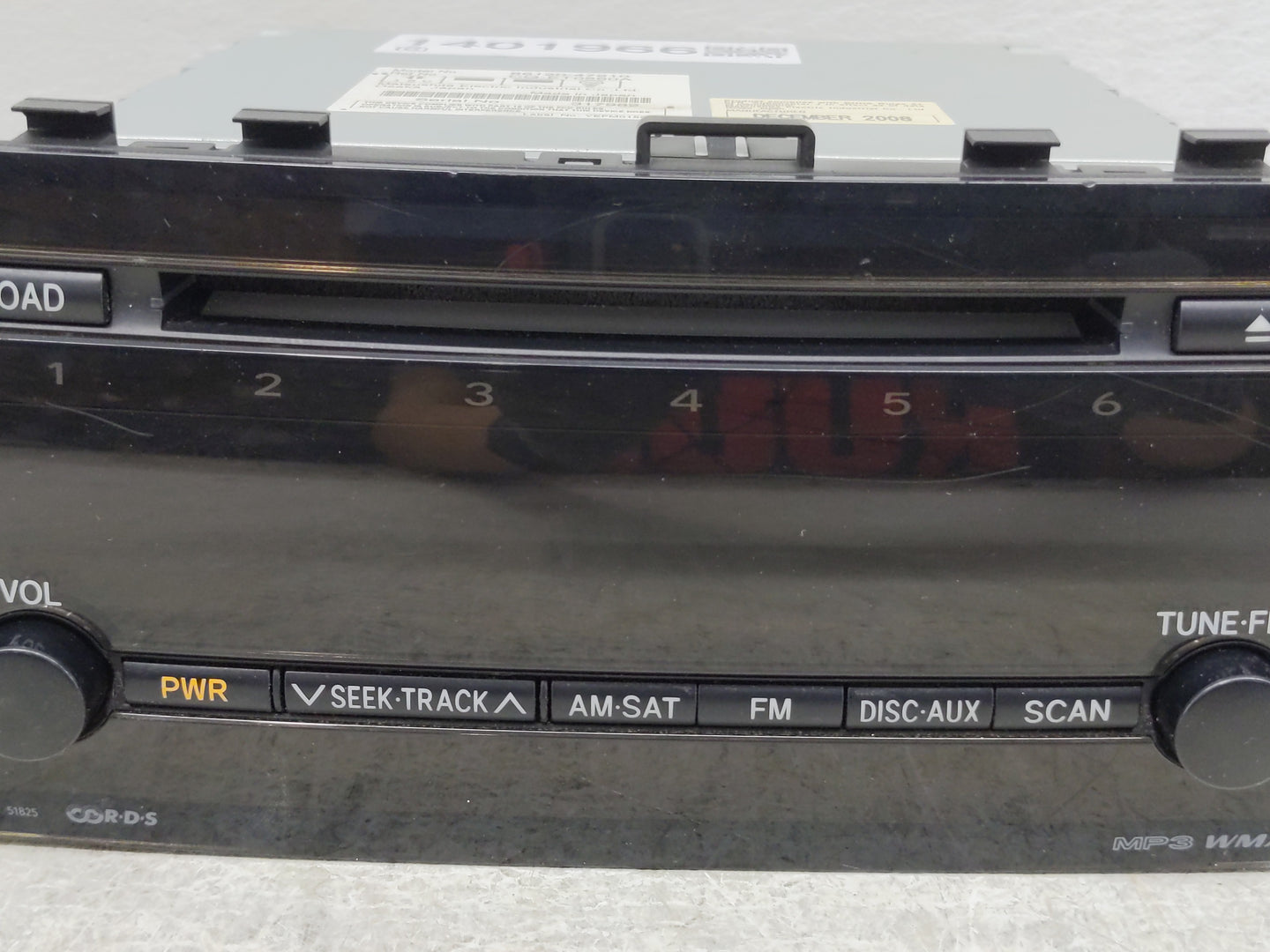 2006-2009 Toyota Prius Radio AM FM Cd Player Receiver Replacement P/N:86120-47210 Fits Fits 2006 2007 2008 2009 OEM Used Aut