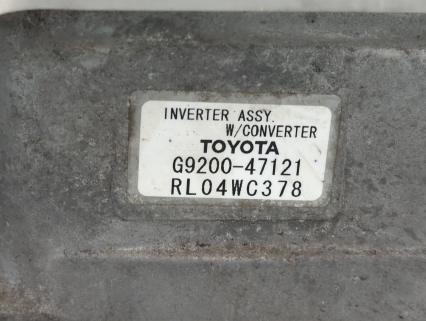 2007-2009 Toyota Prius Hybrid DC Synergy Drive Power Inverter P/N:G9200-47121 Fits Fits 2007 2008 2009 OEM Used Auto Parts -