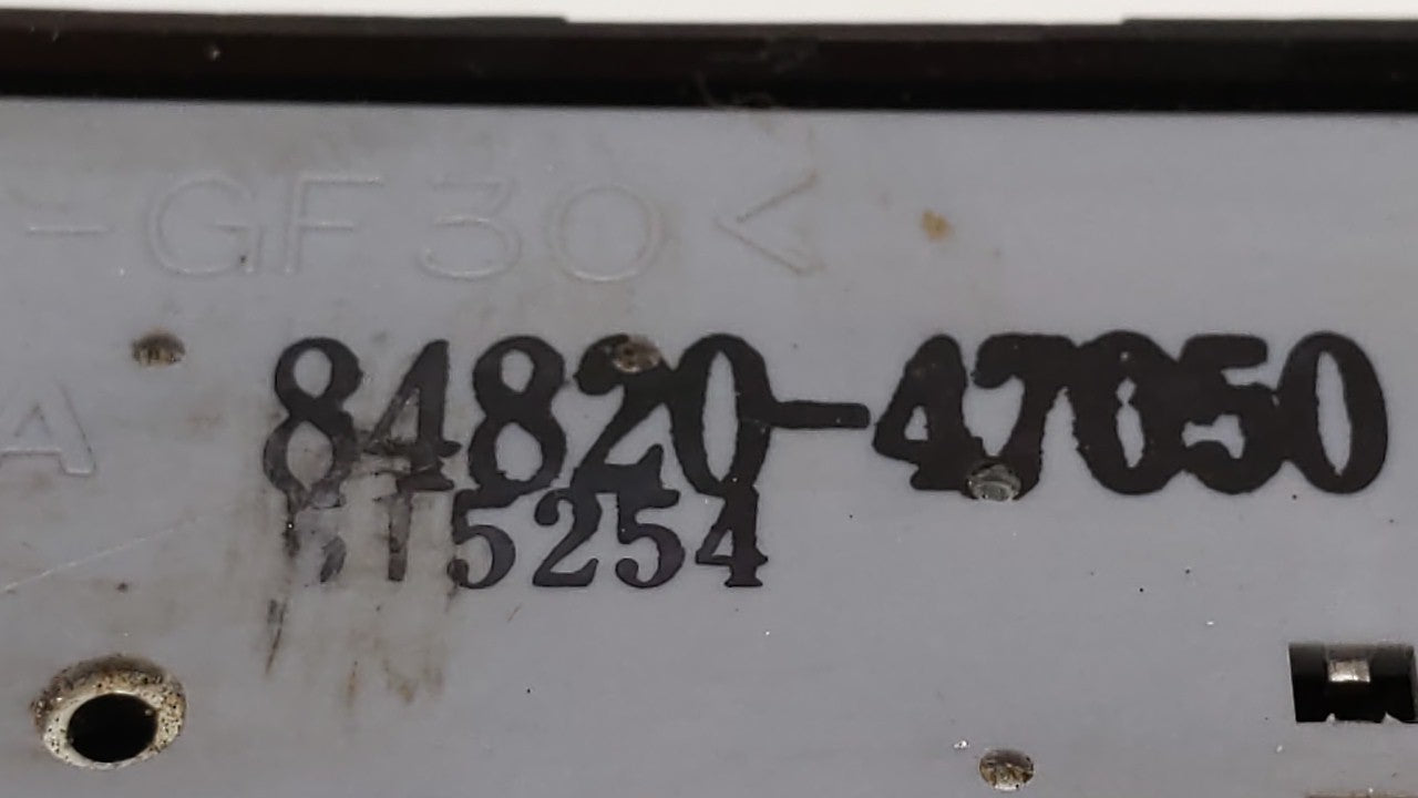2004-2009 Toyota Prius Master Power Window Switch Replacement Driver Side Left P/N:84820-47050 74232-47070 Fits OEM Used Aut