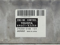 2008-2009 Toyota Prius PCM Engine Control Computer ECU ECM PCU OEM P/N:89661-47250 Fits Fits 2008 2009 OEM Used Auto Parts -