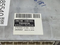 2008-2009 Toyota Prius PCM Engine Control Computer ECU ECM PCU OEM P/N:89661-47250 Fits Fits 2008 2009 OEM Used Auto Parts -