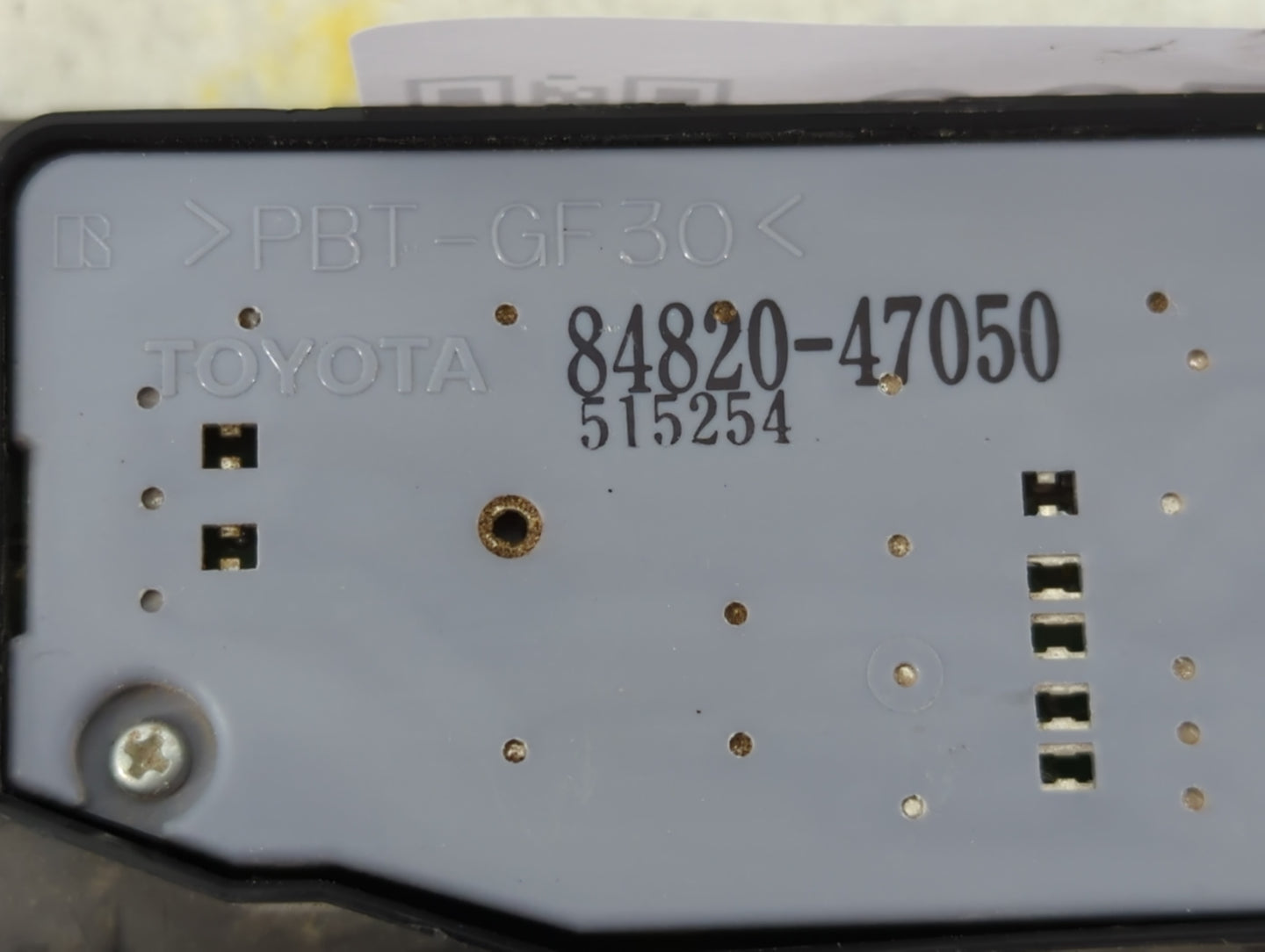 2004-2013 Toyota Prius Master Power Window Switch Replacement Driver Side Left P/N:84820-47050 Fits OEM Used Auto Parts - Oe