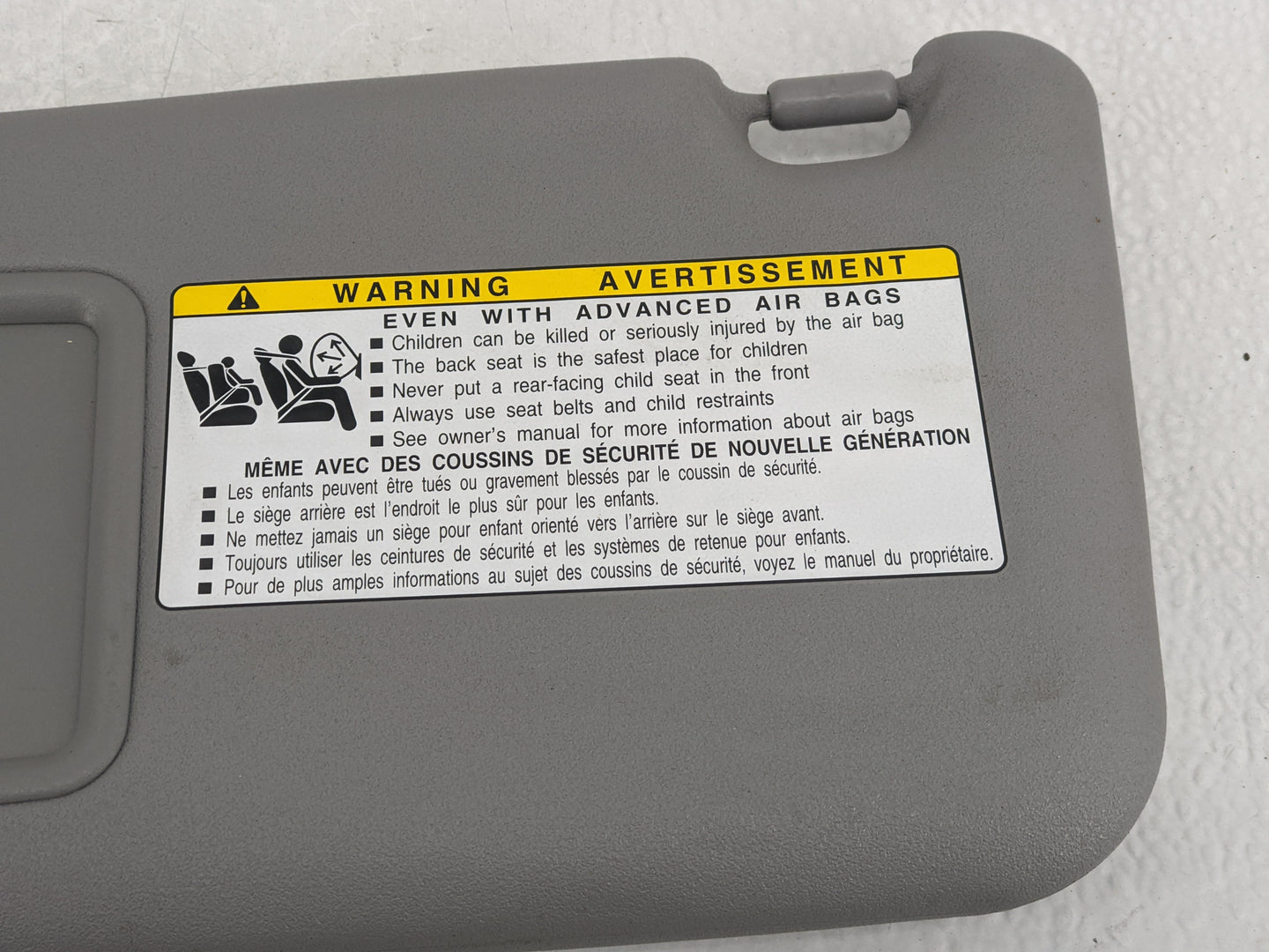 2006-2009 Toyota Rav4 Sun Visor Shade Replacement Driver Left Mirror Fits Fits 2006 2007 2008 2009 OEM Used Auto Parts - Oem