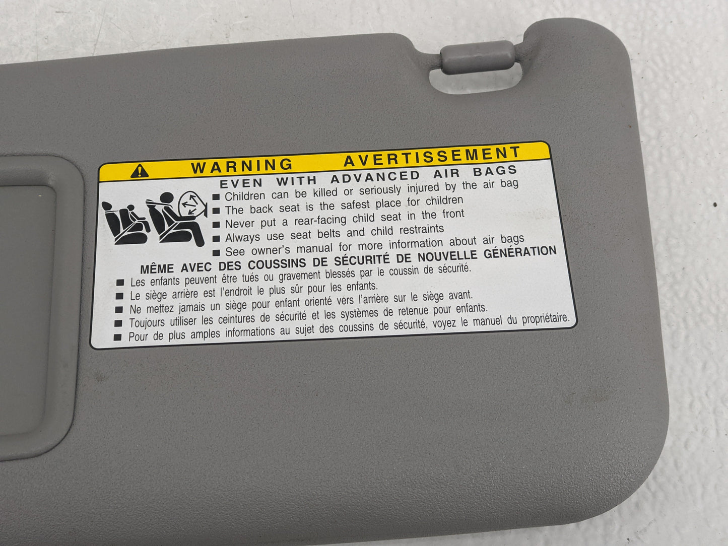 2006-2009 Toyota Rav4 Sun Visor Shade Replacement Driver Left Mirror Fits Fits 2006 2007 2008 2009 OEM Used Auto Parts - Oem