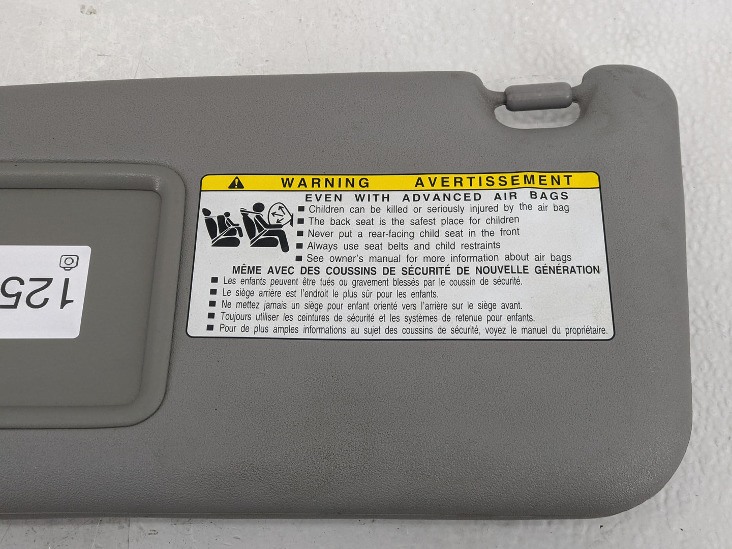 2006-2009 Toyota Rav4 Sun Visor Shade Replacement Driver Left Mirror Fits Fits 2006 2007 2008 2009 OEM Used Auto Parts - Oem
