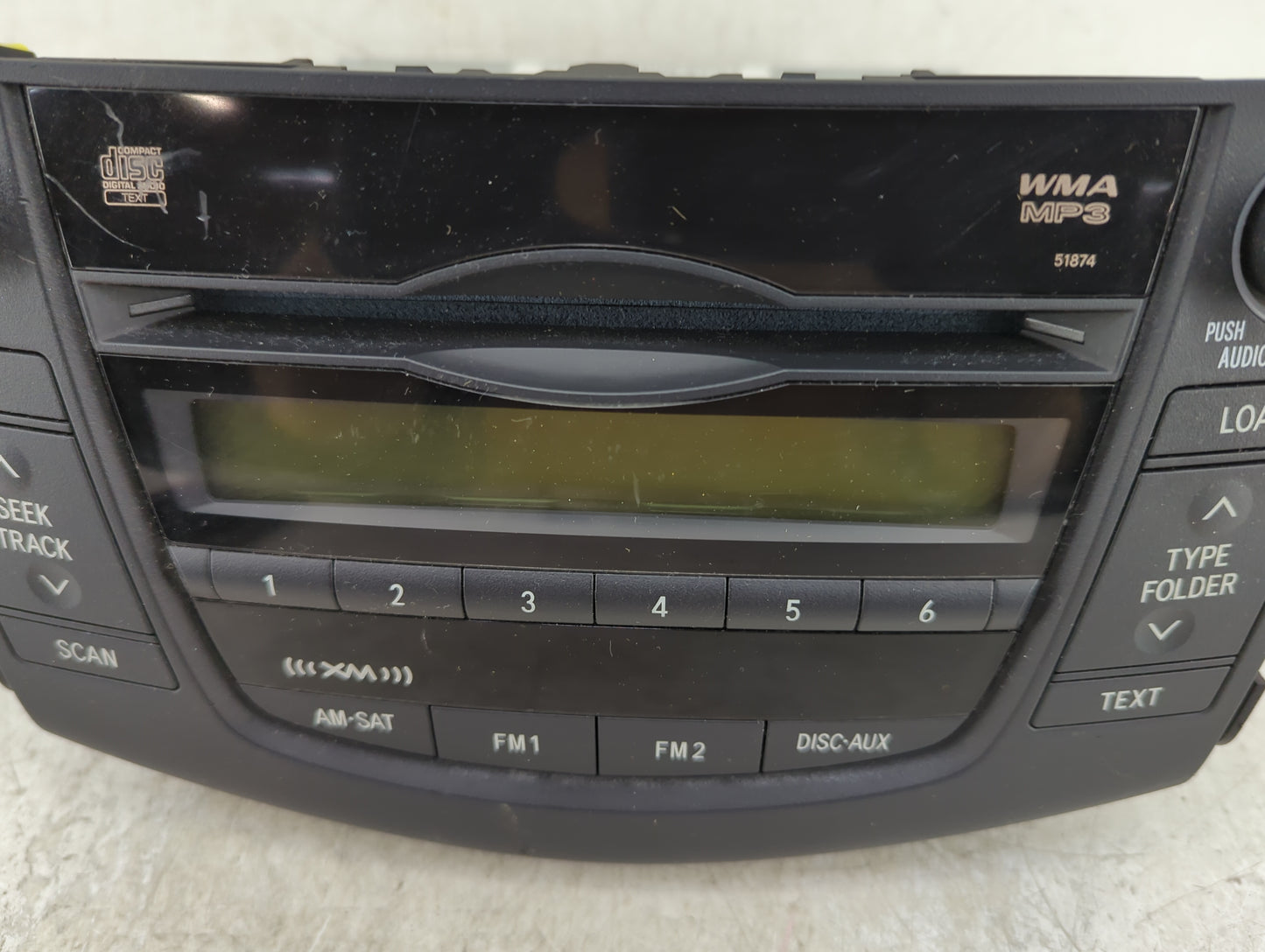 2009-2011 Toyota Rav4 Radio AM FM Cd Player Receiver Replacement P/N:86120-42300 Fits Fits 2009 2010 2011 OEM Used Auto Part
